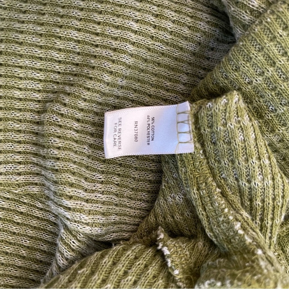 Cato Olive Ribbed Knit Top Size 14/16 - Picture 8 of 10